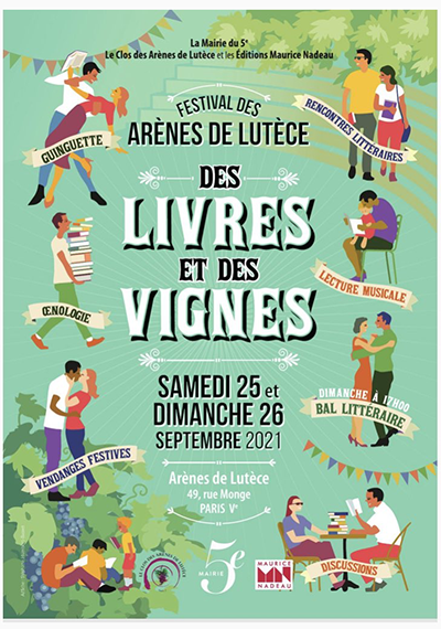 Festival des littératures et des vins des Arènes de Lutèce, 25 et 26 septembre